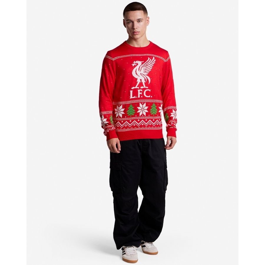 Liverpool Christmas Jumper Liverbird - Red - Men's-SoccerKits Hub | Buy Soccer Jerseys Online